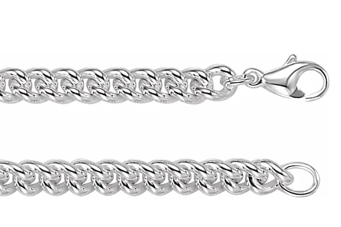 Curb Chain Necklace or Bracelet, ~8.0mm