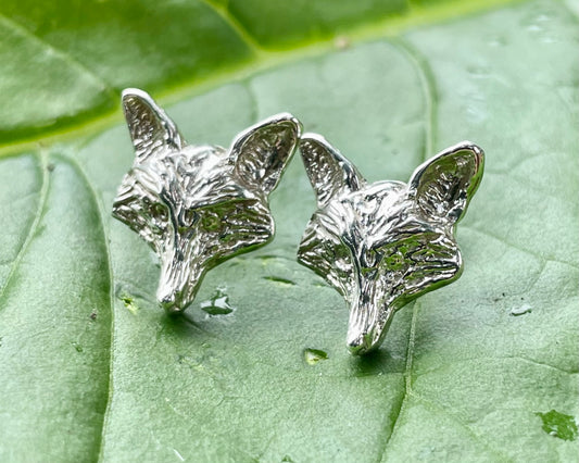 Fox Mask Earring Studs