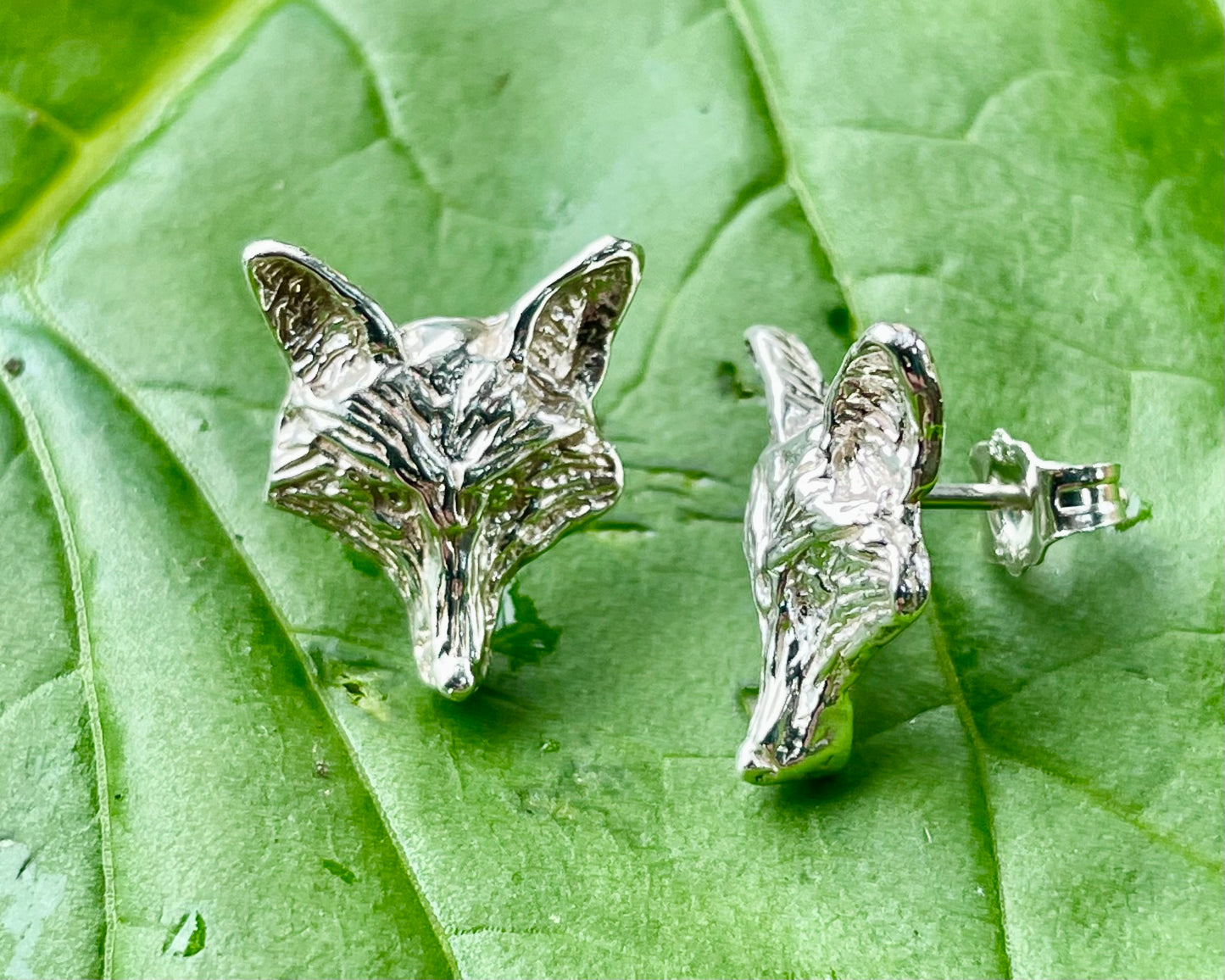 Fox Mask Earring Studs