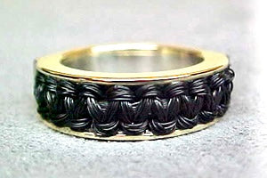 Horsehair Ring, Woven Channel Band