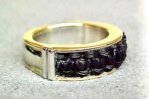 Horsehair Ring, Woven Channel Band