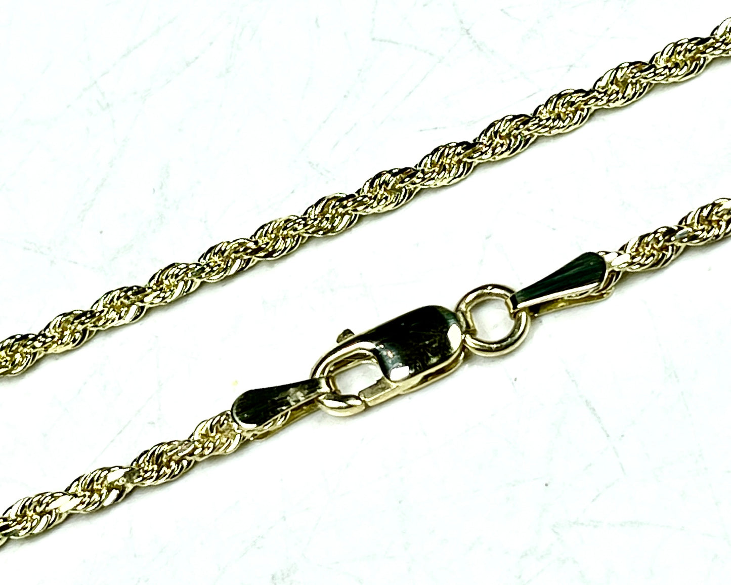 Diamond Cut Rope, ~1.8mm, Necklace & Bracelet.