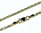 Diamond Cut Rope, ~1.8mm, Necklace & Bracelet.