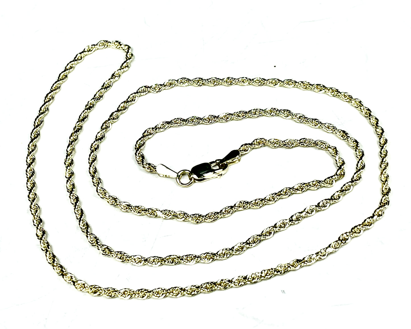 Diamond Cut Rope, ~1.8mm, Necklace & Bracelet.