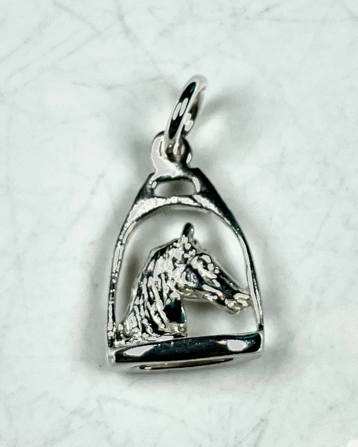 Horse Head in English Irons, Pendant - Charm