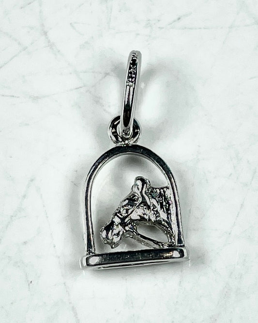 Horse Head in English Irons, Pendant - Charm