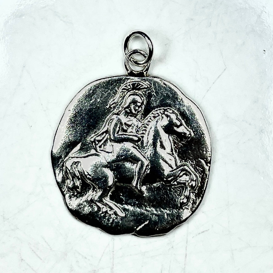 Greek Horseman Pendant