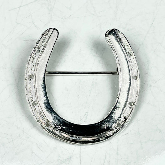 Horseshoe Racing Plate, Pin - Brooch