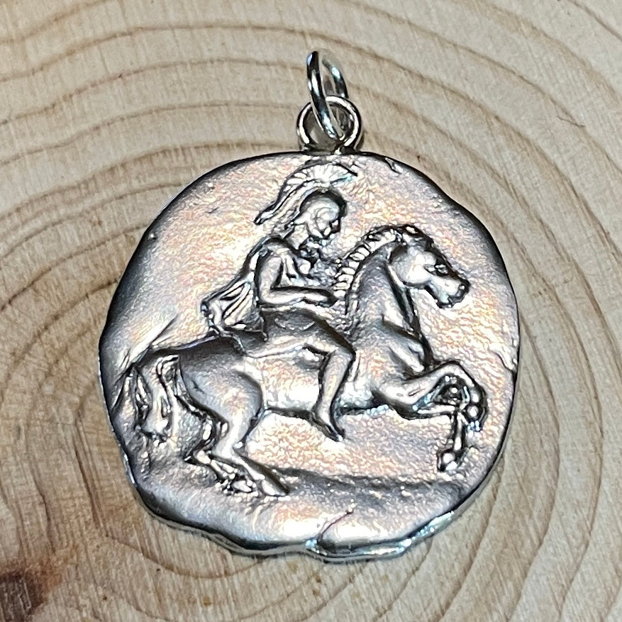 Greek Horseman Pendant