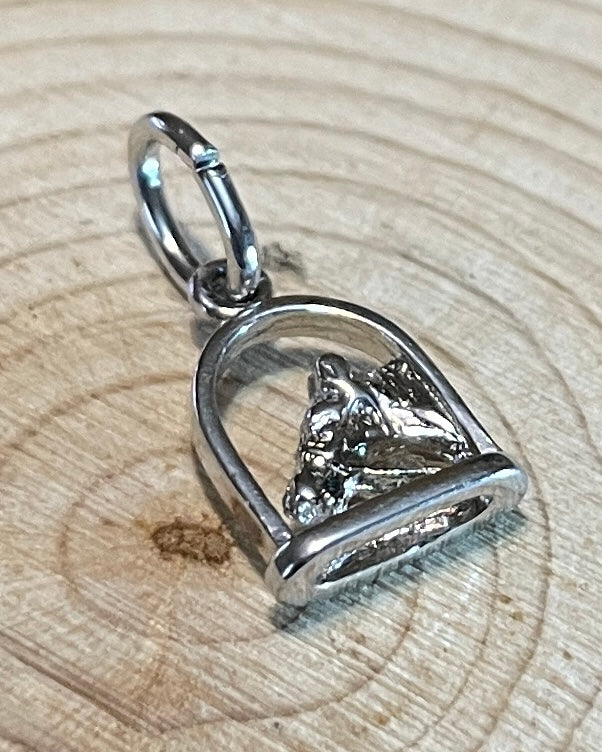 Horse Head in English Irons, Pendant - Charm