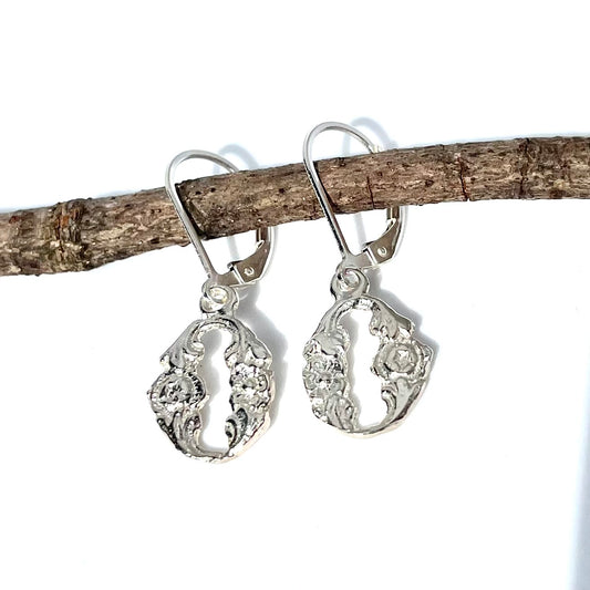 Vintage Style Floral Drop Earrings