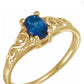 Youth Imitation Birthstone Ring