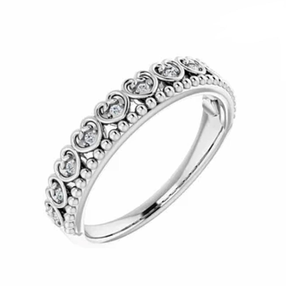 Stackable Ring #151 with Diamonds